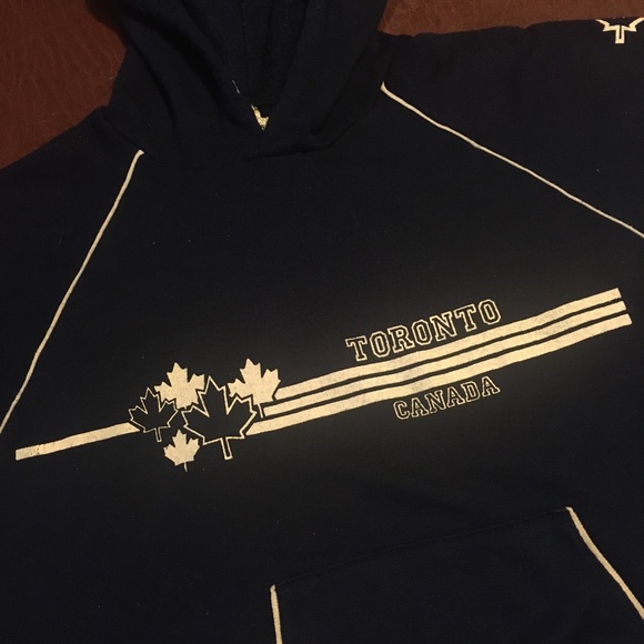 Vtg 80s/90s Toronto Canada Hoodie Sweater - Picture 2 of 7